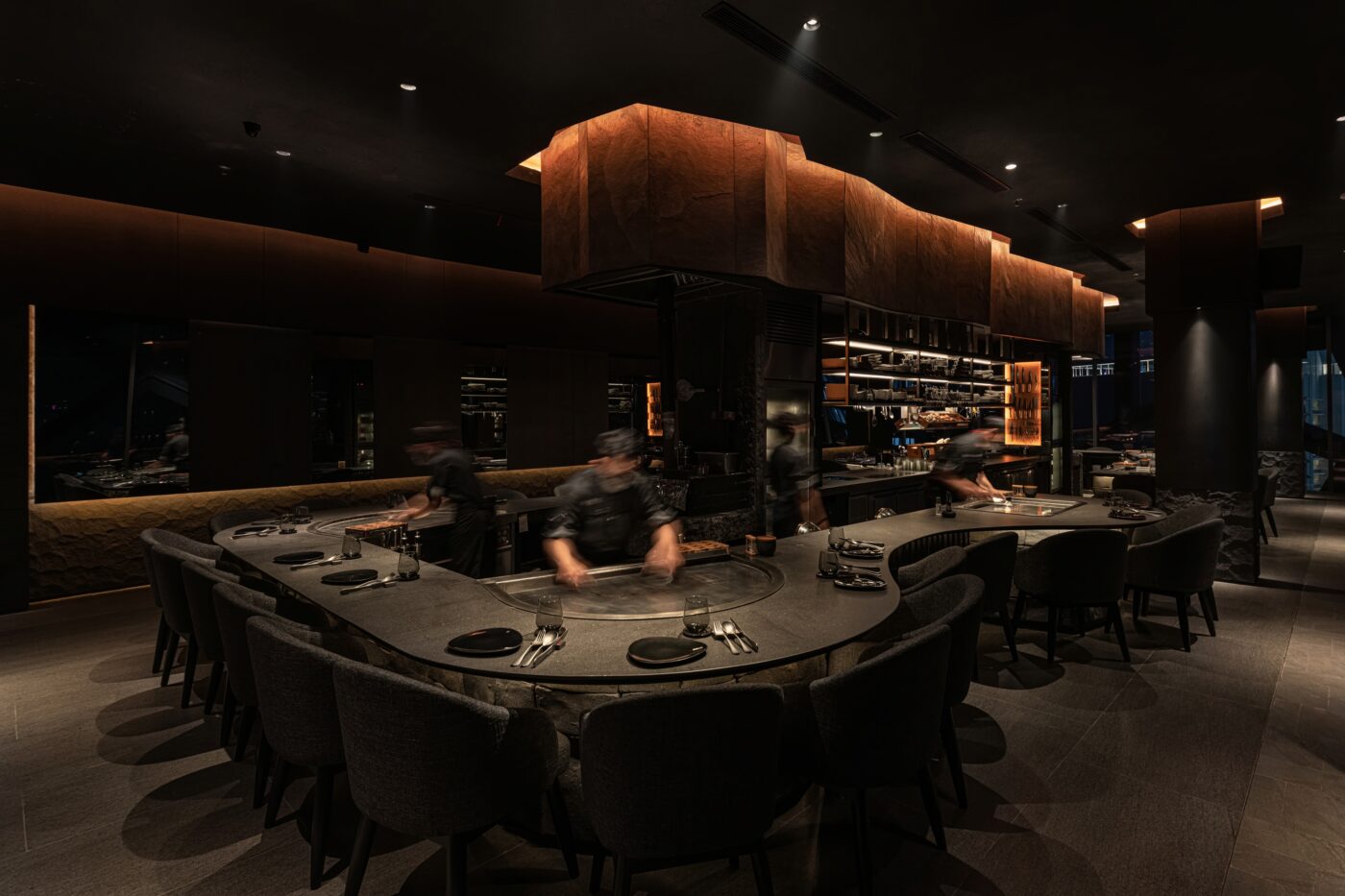 IronPlate Restaurant Brand: ERRELUCE Lead Designers: Ryan Salim, Mitha Audina Other Designer's: DSN Intervention (Ivan Ersan, Alexandre Alvin, Chryseis Lee) Photo Credits: FotoPerspektif, Ryan Salim Other Credits: Gita Laras, Chef Andri Project Location: MD Place Building, South Jakarta, Indonesia Designooor - Hamed Mahzoon