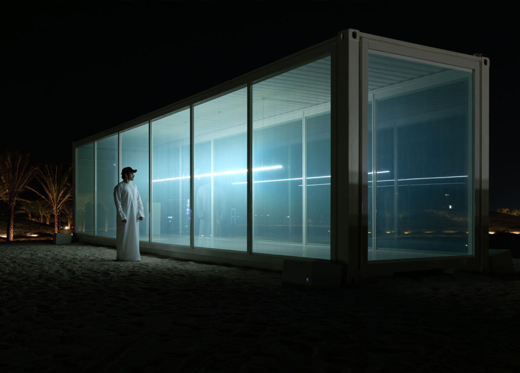 Manar Abu Dhabi 2025Tracing Light Across a Moving Desert: Manar Abu Dhabi 2025
Image © Image courtesy of Department of Culture and Tourism Abu Dhabi & Public Art Abu Dhabi
Iregular - " As Water Falls
Encor Studio - " Alcove Ltd"
KAWS - " Holiday Abu Dhabi"
Maitha Hamdan - "Breath of the Same Place"
Shaikha Al Mazrou - "Contingent Object"
Lachlan Turczan - "Veil I"
DRIFT - "Whispers"
Ezequiel Pini (A.K.A. SIX N. FIVE) - "Skyward"
DRIFT - "Unfold"
DRIFT - "Wind of Change"
Designooor
Hamed Mahzoon