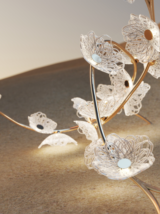 Rosa Lighting Rosa Brand: Lasvit Designer: Martin Gallo Author: Hamed Mahzoon Designooor Lighting Media