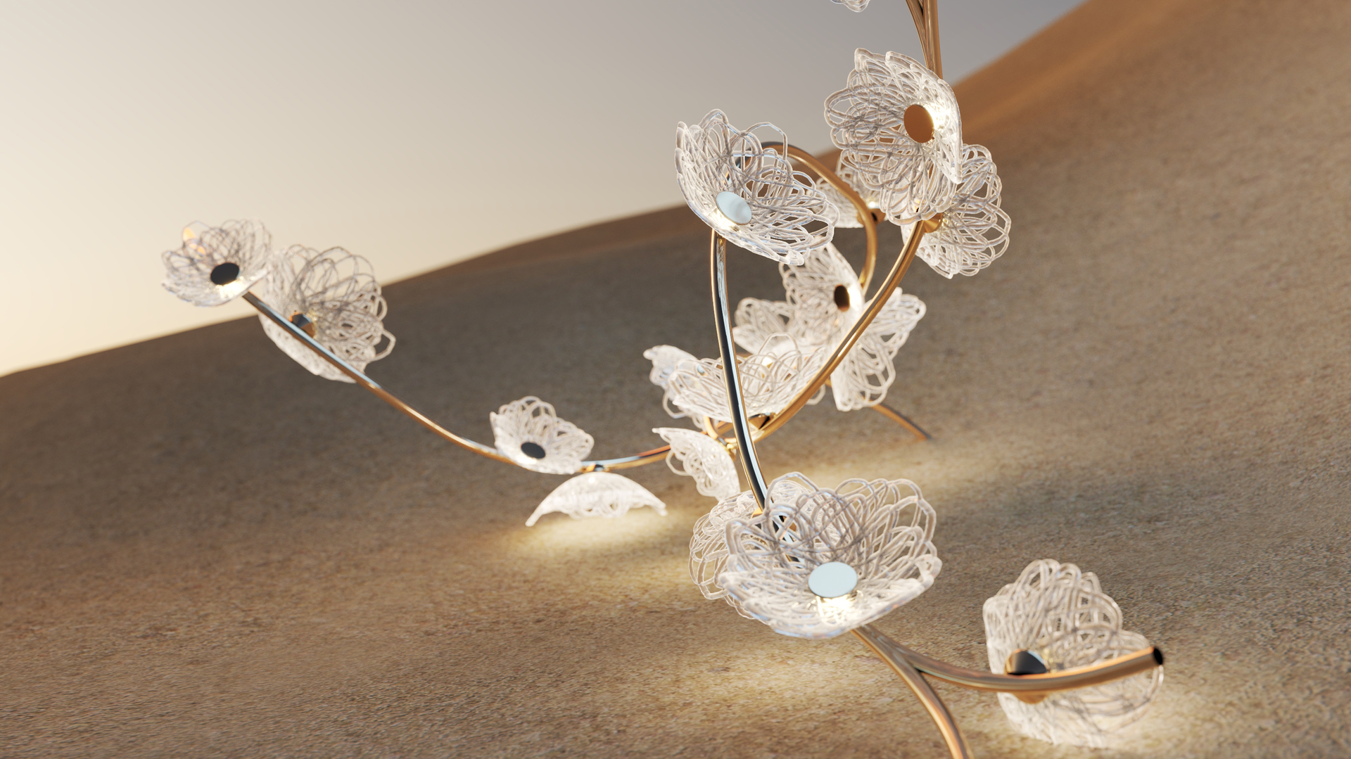 Rosa Lighting Rosa Brand: Lasvit Designer: Martin Gallo Author: Hamed Mahzoon Designooor Lighting Media