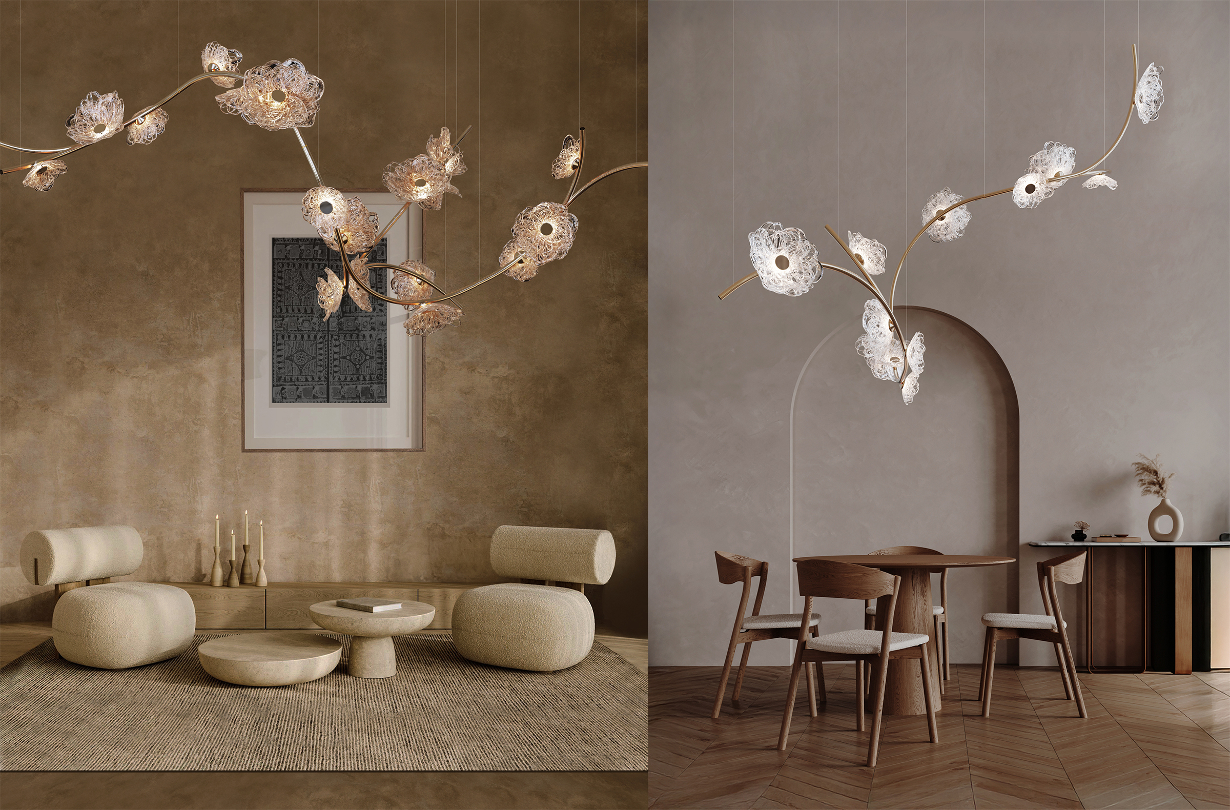 Rosa Lighting Rosa Brand: Lasvit Designer: Martin Gallo Author: Hamed Mahzoon Designooor Lighting Media