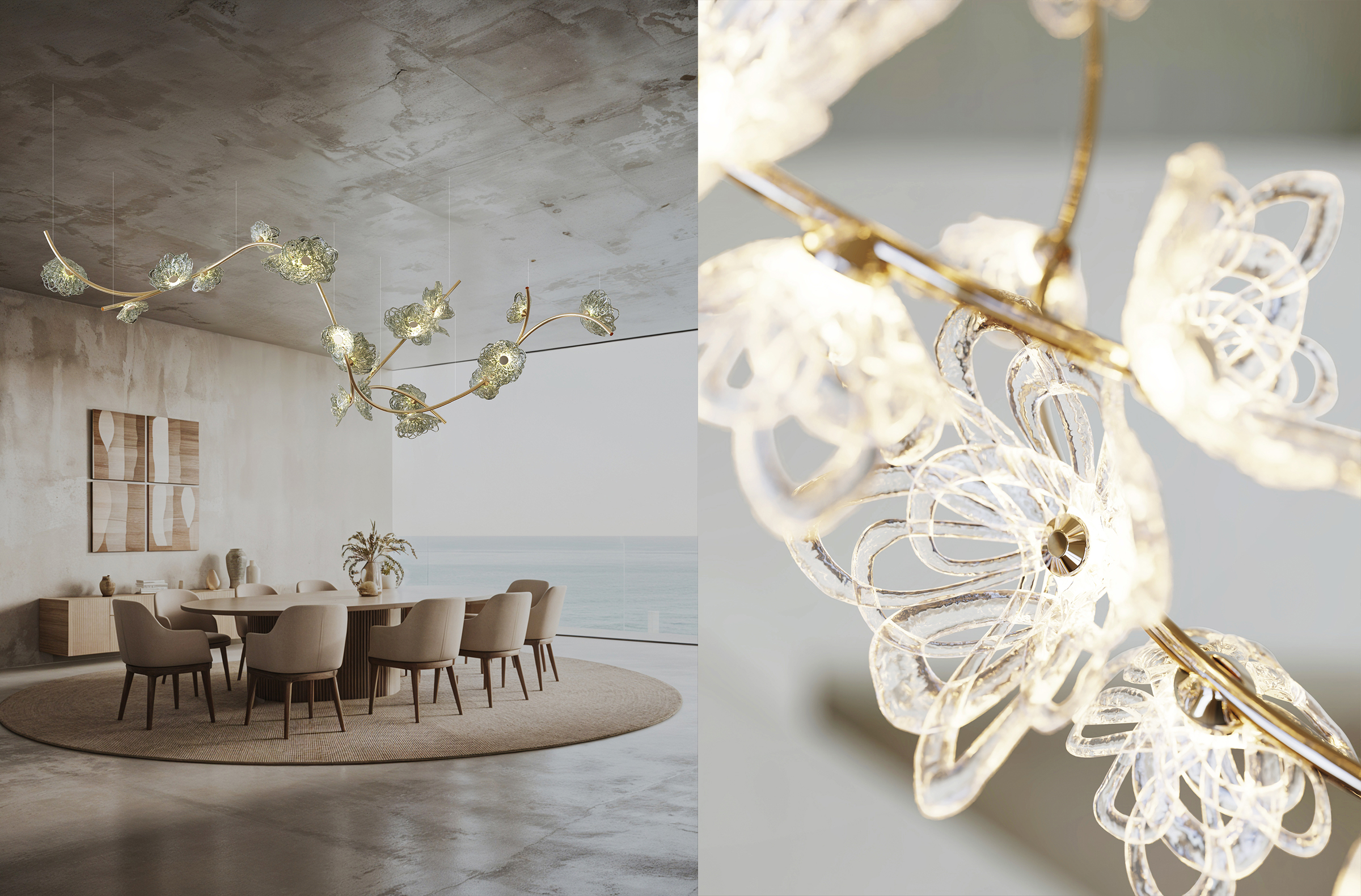 Rosa Lighting Rosa Brand: Lasvit Designer: Martin Gallo Author: Hamed Mahzoon Designooor Lighting Media