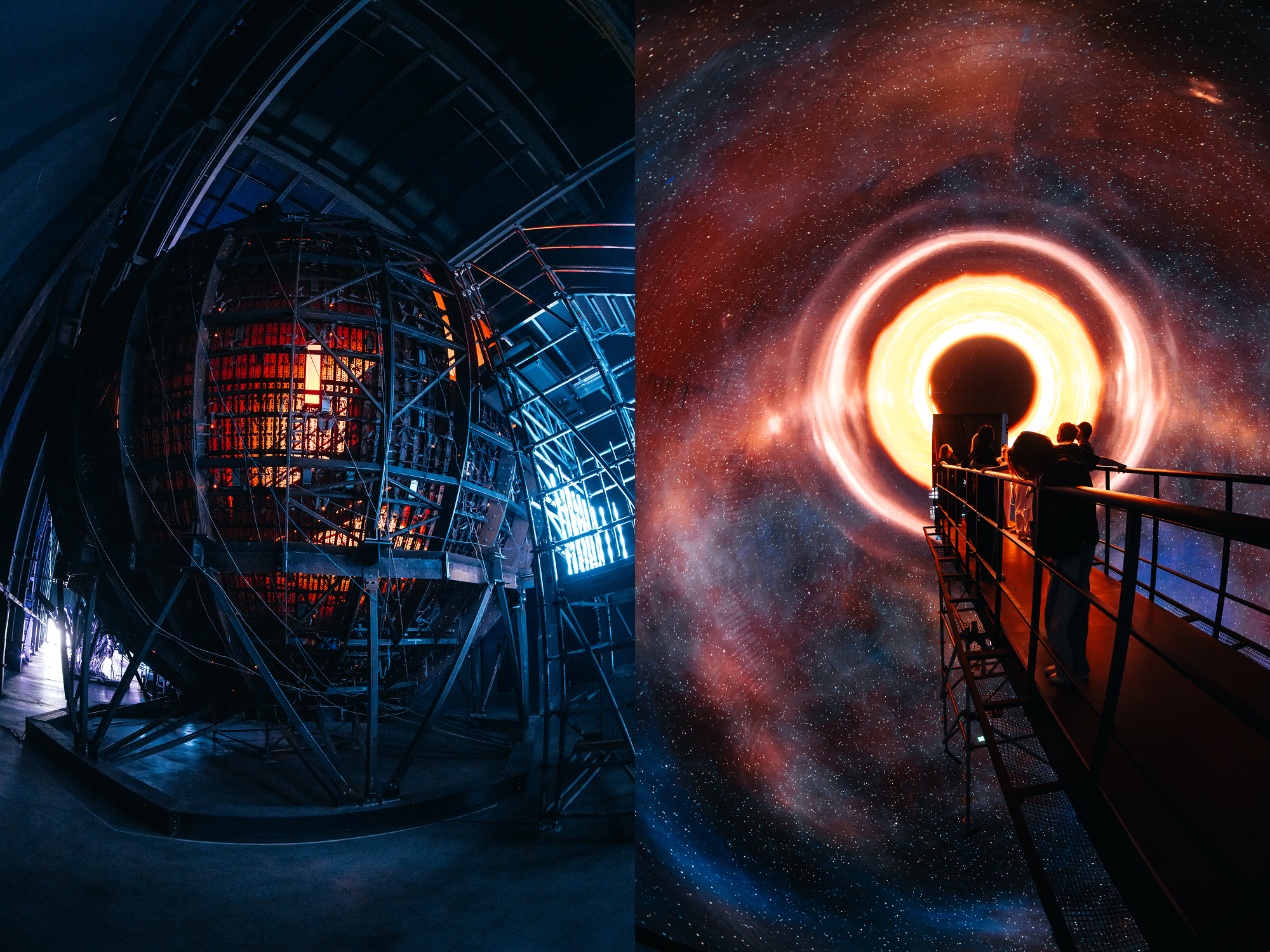 Point of singularity: the first immersive AV installation inside a 360° LED sphere 
Brand : SILA SVETA
Designer: Alexandr Us
Designooor 
Hamed Mahzoon