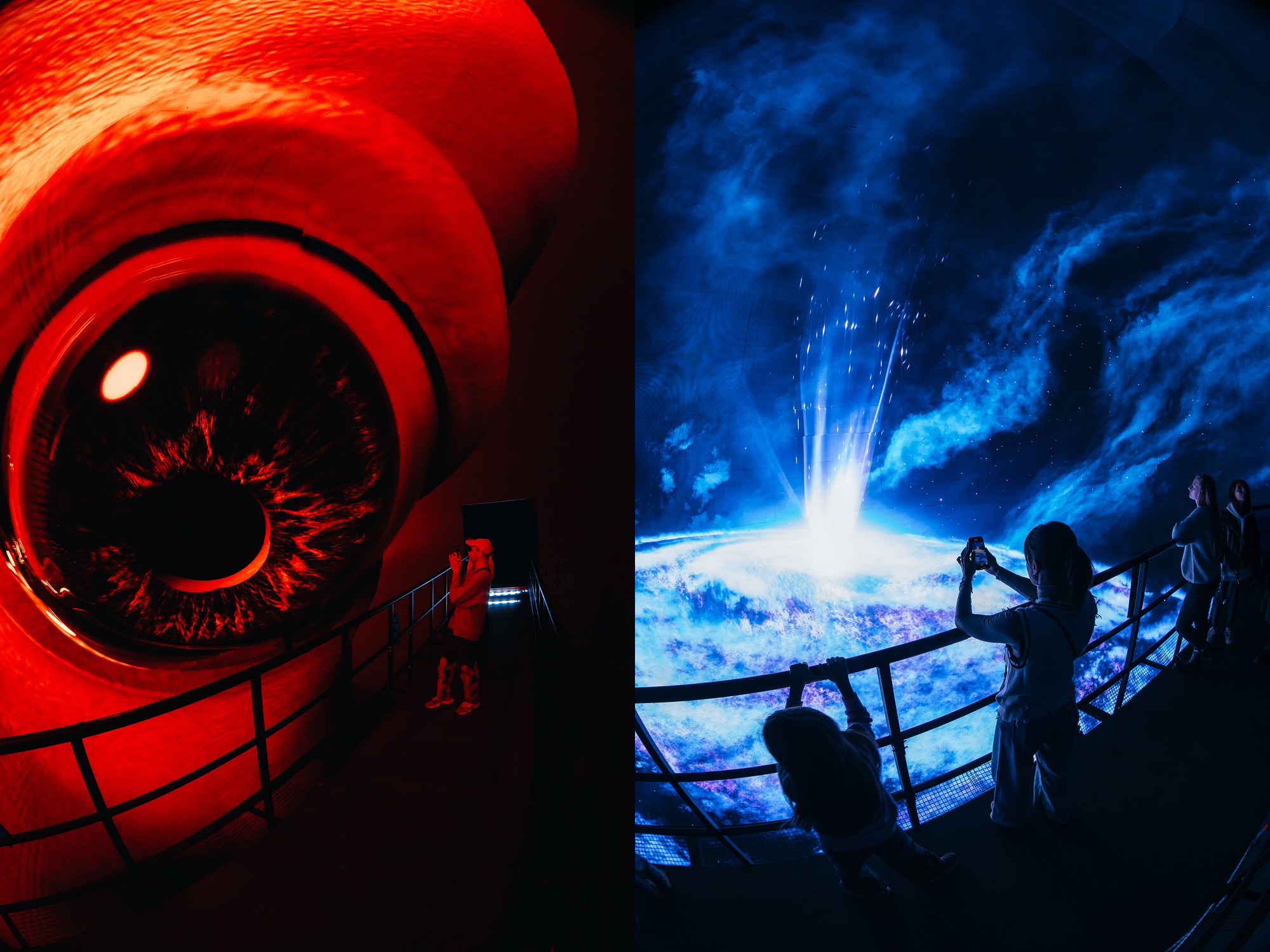 Point of singularity: the first immersive AV installation inside a 360° LED sphere 
Brand : SILA SVETA
Designer: Alexandr Us
Designooor 
Hamed Mahzoon