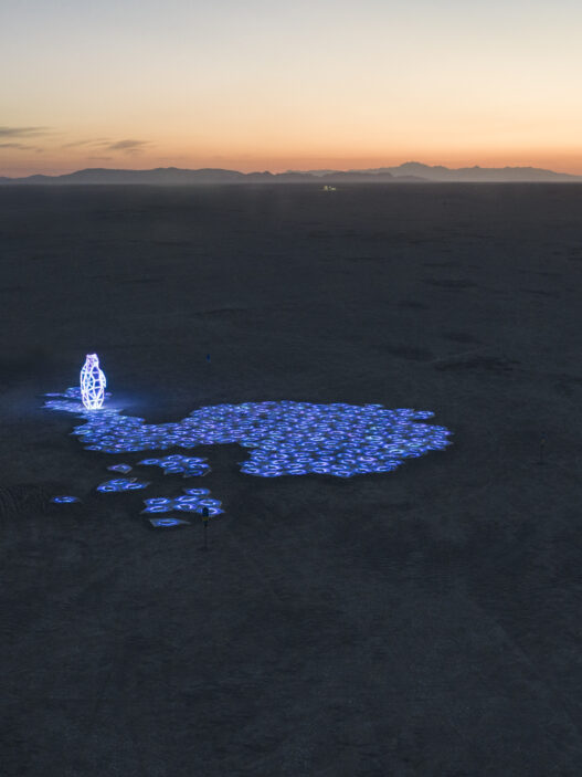 The Last Ocean Brand: Jen Lewin Studio Photo Credits: Matt Emmi Prize: Black Rock City Honorarium Exhibition's: 2023 Vivid Syndey – The Last Ocean, “Antarctica” 2022 Black Rock City, Burning Man 2022 Detroit Design Week, The Last Ocean at Beacon Park 2022 Canal Convergence, The Last Ocean “Brunt Shelf” 2022 San Francisco Exploratorium, The Last Ocean Iceberg 74 and Brunt Ice Shelf Maral Akbari Anvaryan Designooor