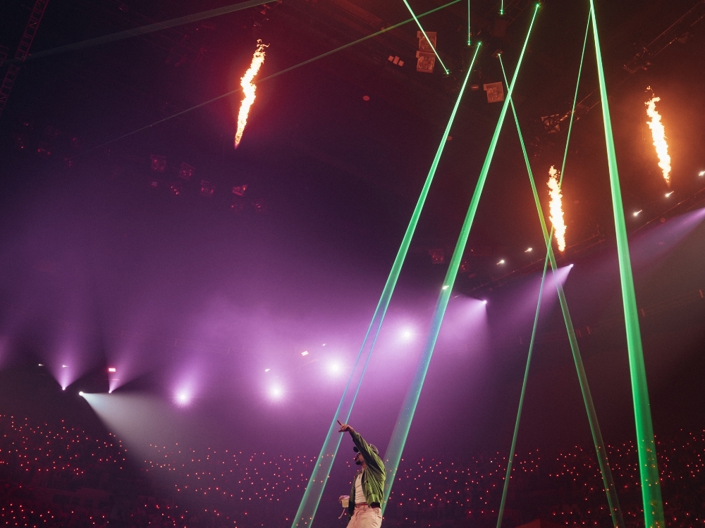 Lighting Design Company: Sturdy. Executive Producer: Kevin Henry Creative Director: Adrian Martinez Stage Render Artist: Ben Caires Junior Creative: Noah Hernandez Project Coordinator: Flo Singer Head of Content: Jasper Heenan Content Directors: Natalie Hall, Justin Sanchez CGI Technical Lead: Jon Denton Screen Producer: Vishal Sharma Technical Drawings: Mathew Geasey, Bryan Seigel Lighting Designer: Marcus Jessup Assistant Lighting Designer: Kevin Rodriguez Lighting Programmer: Eliot Jessep Assistant Lighting Programmers: Louis Choisy, Caleb Coble Previs Artist: Pablo de Larrañaga Aramoni Concept Artist: Caleb Westwood 3D Animators: Aaron, Valdemaras Dzengo, Edwin Fuhrmann, Max Johnson, Charly Chapman 3D Editors: Will Mendez, Kai Shinomura 3D Artist: Adrian Duran, Kai Shinomura Editors: Parker Schmidt, Zach Okami, Bazzbros VJ: Mandy Pagan Lighting Director: Krizia Velez Scenic Art Director: Monica Monserrate Project Management Consultant: Alex Rollier Bad Bunny Puerto Rico Residency 2025 Designooor - Hamed Mahzoon