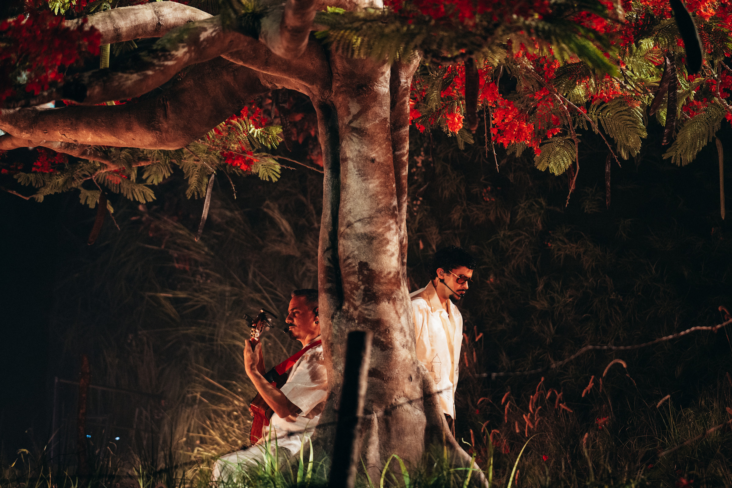 Lighting Design Company: Sturdy. Executive Producer: Kevin Henry Creative Director: Adrian Martinez Stage Render Artist: Ben Caires Junior Creative: Noah Hernandez Project Coordinator: Flo Singer Head of Content: Jasper Heenan Content Directors: Natalie Hall, Justin Sanchez CGI Technical Lead: Jon Denton Screen Producer: Vishal Sharma Technical Drawings: Mathew Geasey, Bryan Seigel Lighting Designer: Marcus Jessup Assistant Lighting Designer: Kevin Rodriguez Lighting Programmer: Eliot Jessep Assistant Lighting Programmers: Louis Choisy, Caleb Coble Previs Artist: Pablo de Larrañaga Aramoni Concept Artist: Caleb Westwood 3D Animators: Aaron, Valdemaras Dzengo, Edwin Fuhrmann, Max Johnson, Charly Chapman 3D Editors: Will Mendez, Kai Shinomura 3D Artist: Adrian Duran, Kai Shinomura Editors: Parker Schmidt, Zach Okami, Bazzbros VJ: Mandy Pagan Lighting Director: Krizia Velez Scenic Art Director: Monica Monserrate Project Management Consultant: Alex Rollier Bad Bunny Puerto Rico Residency 2025 Designooor - Hamed Mahzoon