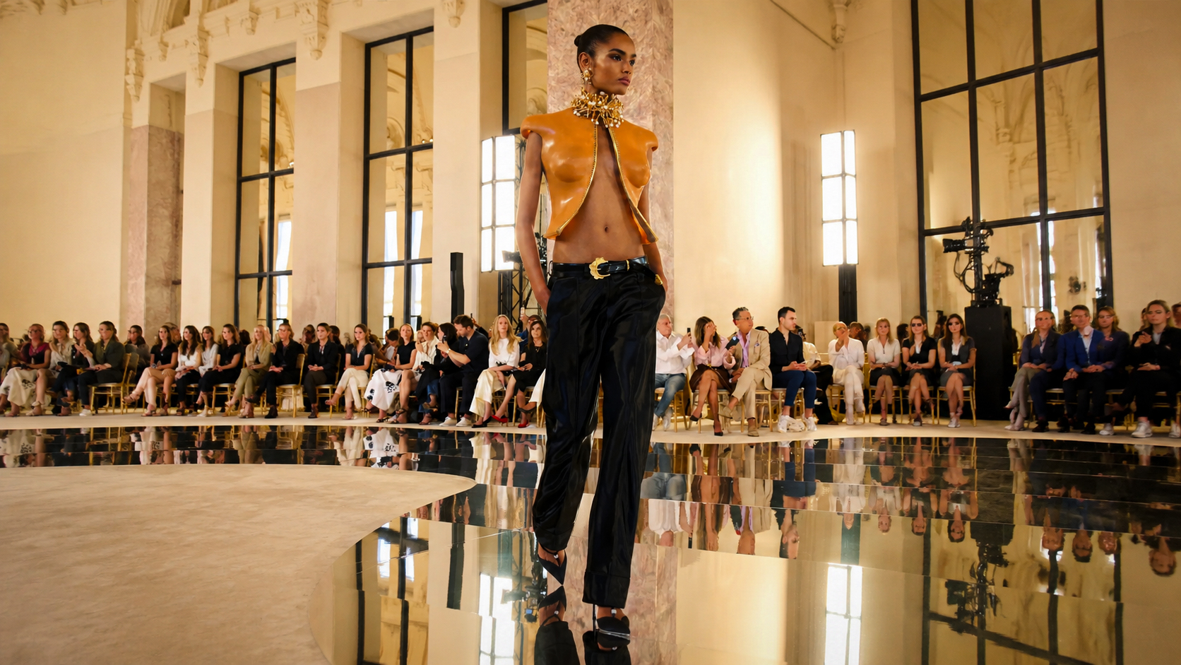 Brand: Schiaparelli Designer: Daniel Roseberry Video: Christophe Tiphaine Music: Ben Brunnemer Model: Ana Beatriz
